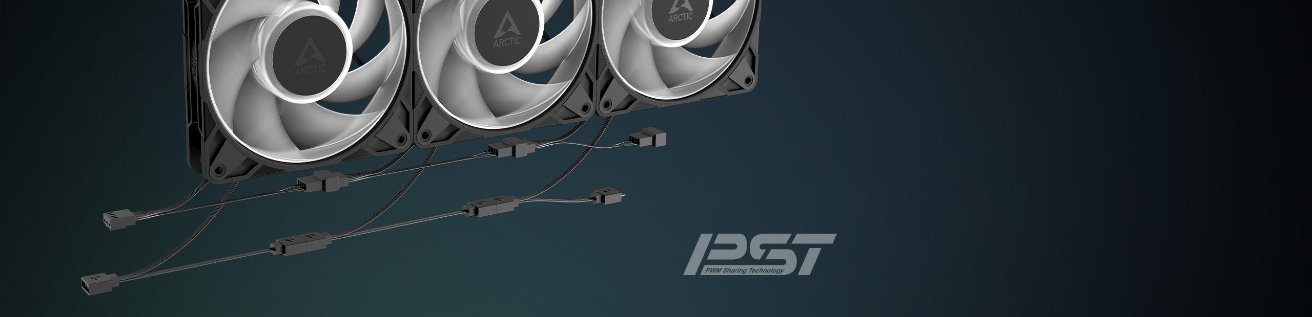 Arctic P12 Pro A-RGB (Black) — 3 Pack