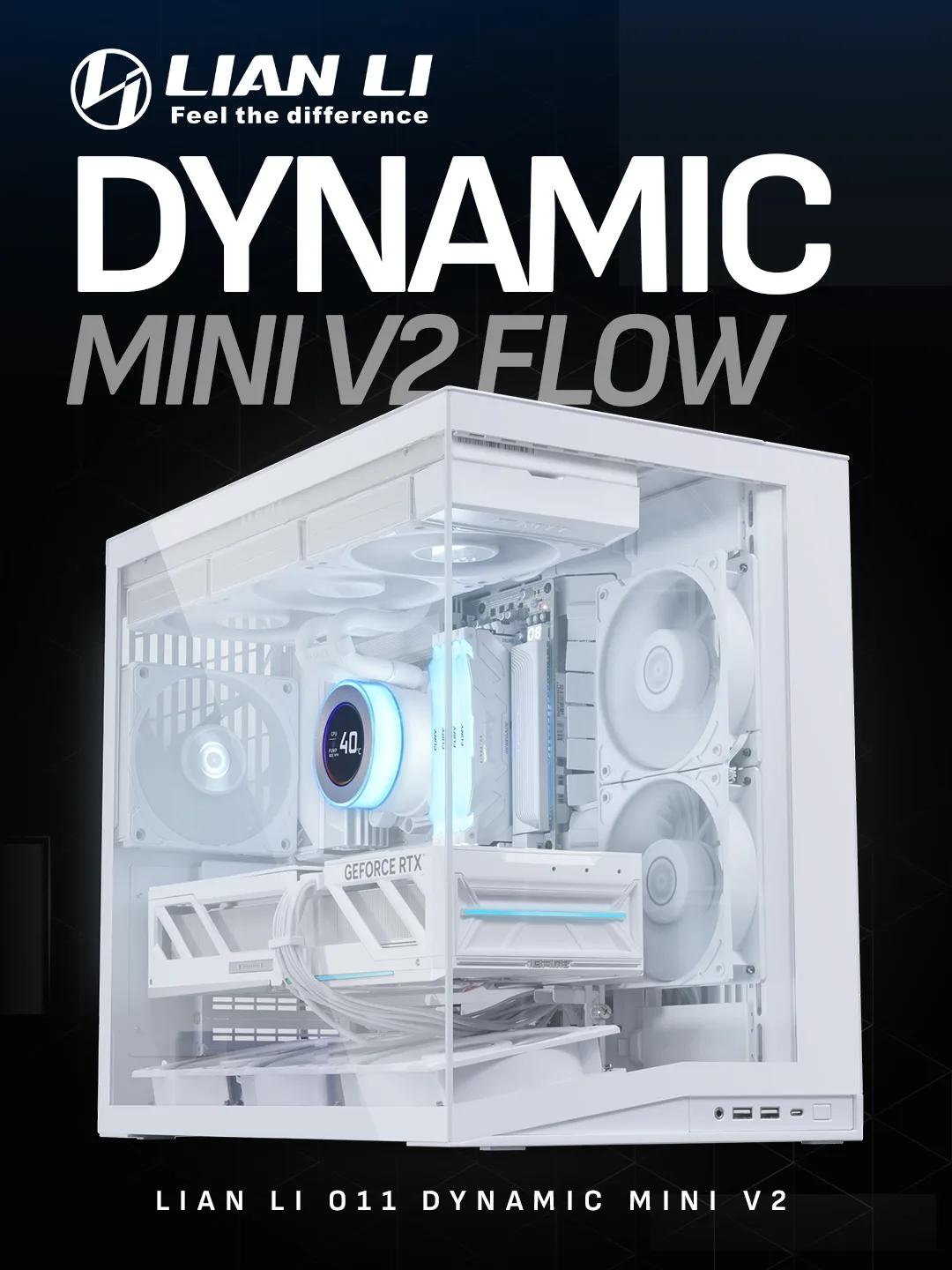 Lian Li O11 Dynamic Mini V2 Flow ATX – White