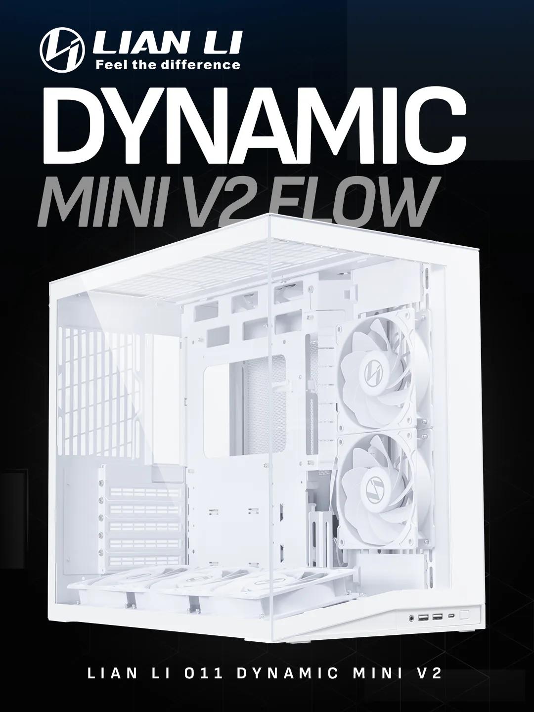 Lian Li O11 Dynamic Mini V2 Flow ATX – White
