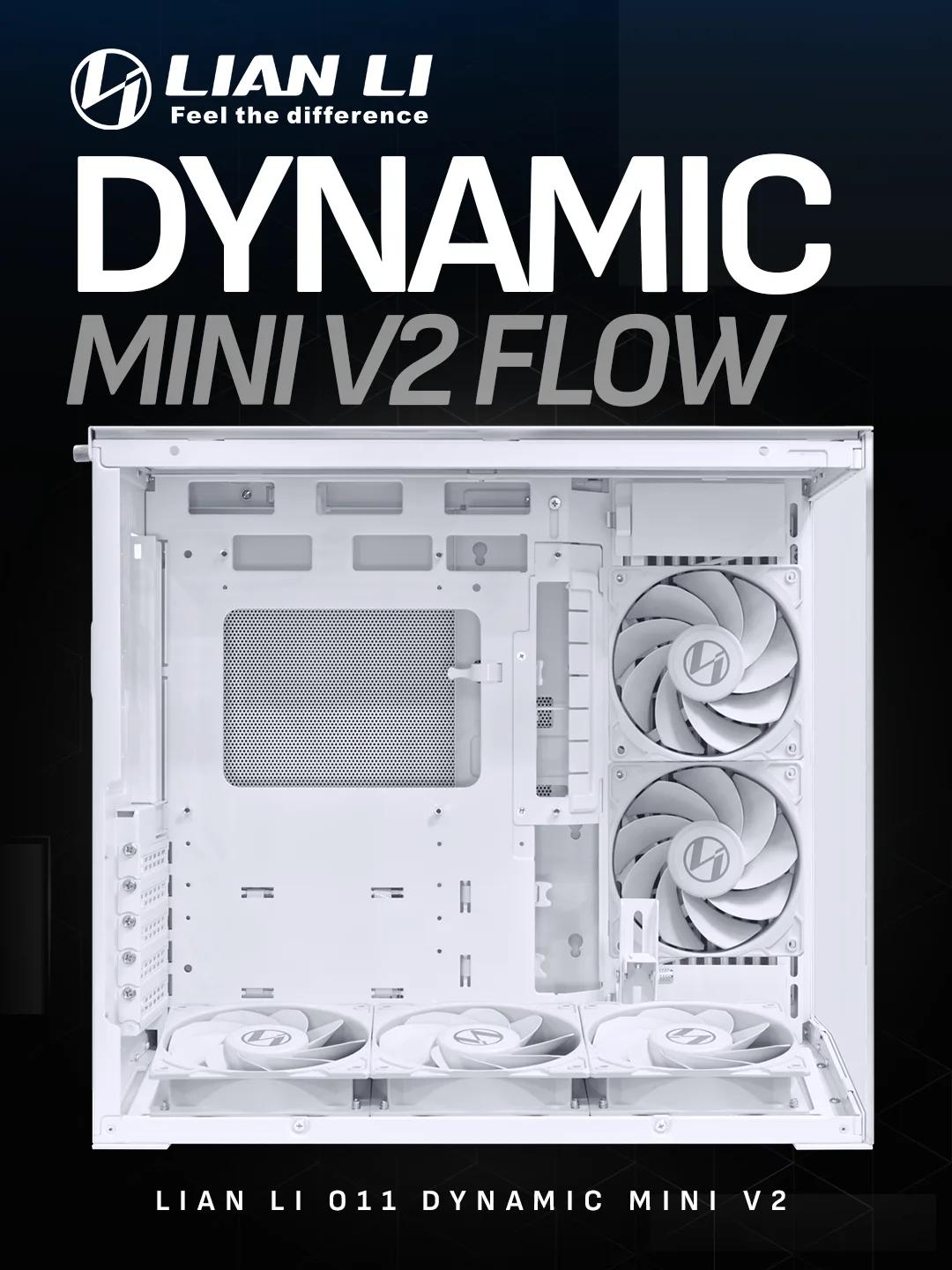 Lian Li O11 Dynamic Mini V2 Flow ATX – White