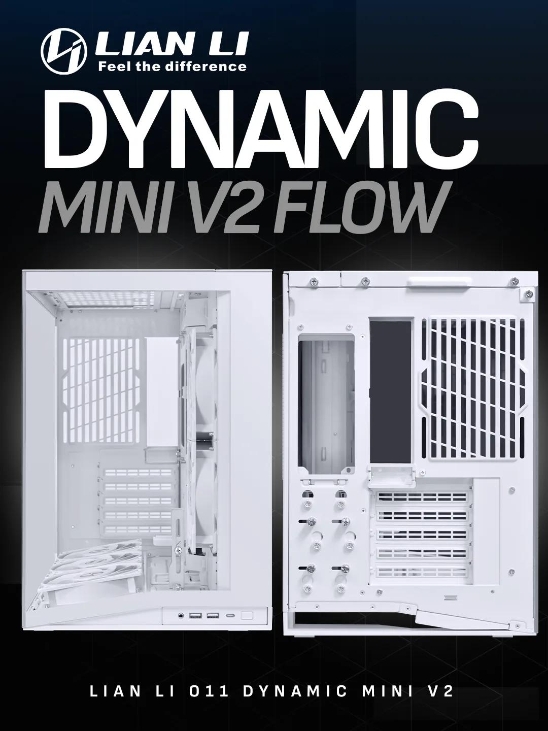 Lian Li O11 Dynamic Mini V2 Flow ATX – White