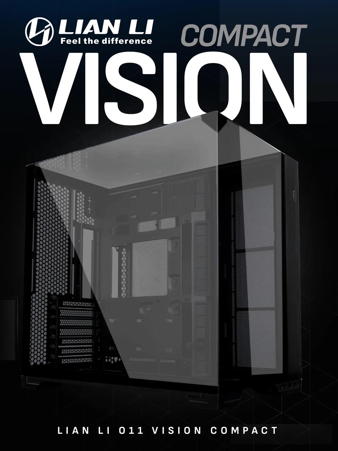 Lian Li O11 Vision Compact E-ATX – Black