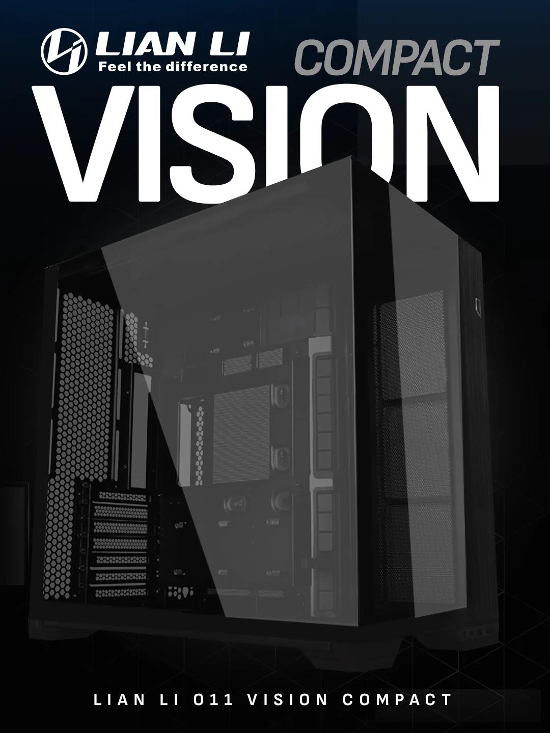 Lian Li O11 Vision Compact E-ATX – Black