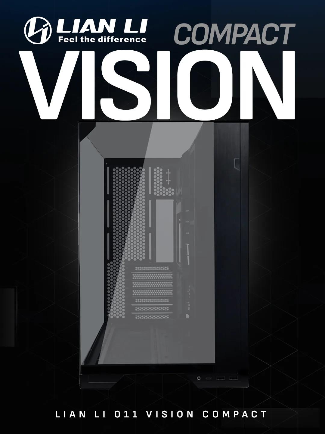 Lian Li O11 Vision Compact E-ATX – Black
