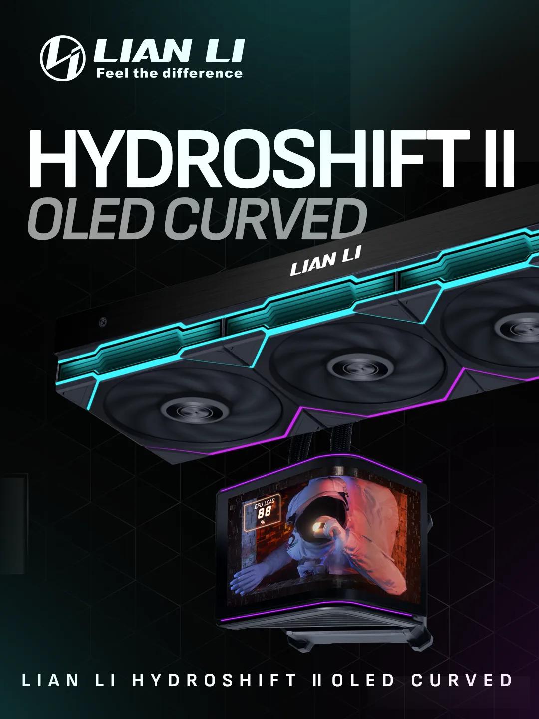 Lian Li HydroShift II OLED Curved 360TL – Black