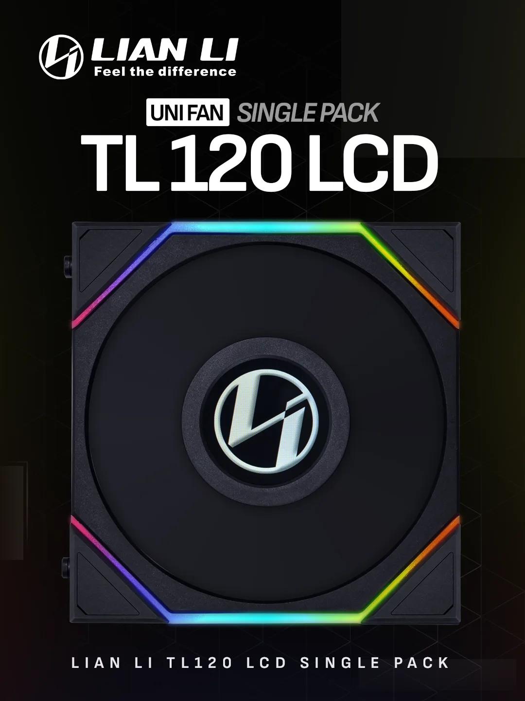 Lian Li UNI FAN TL LCD FLEX 120mm (1 pack) – Black